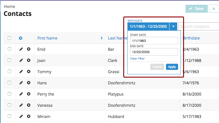 Create A Date Range Table Filter Skuid V10 0 10 Documentation