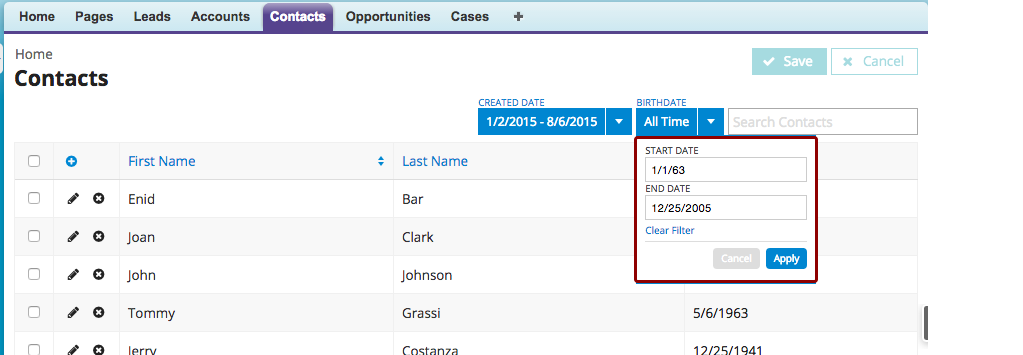 Create A Date Range Table Filter Skuid V11 0 4 Documentation