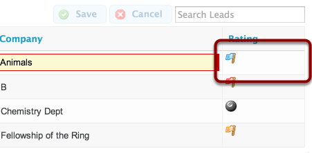 Even when you click on the field, the end user does not have the option to edit this rating value.