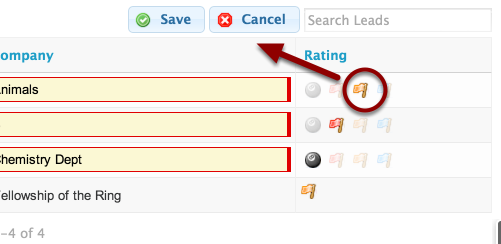 Changing any value will highlight the save and cancel buttons, as it normally would.
