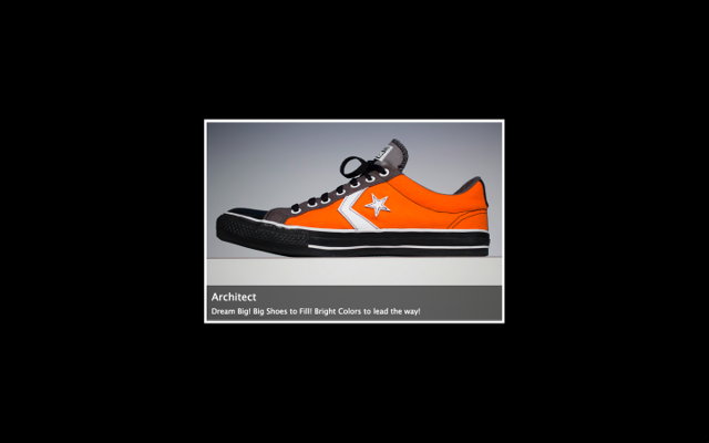 After the new image has fully entered the frame, it will be fully lit, with related field values displayed beneath it.